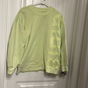 Neon lululemon perfectly oversized LOGO crew